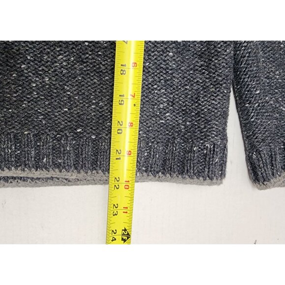 WOOLRICH Vintage Heathered Gray Knit Sweater With Cardinal Bird Embroidery - Picture 7 of 10